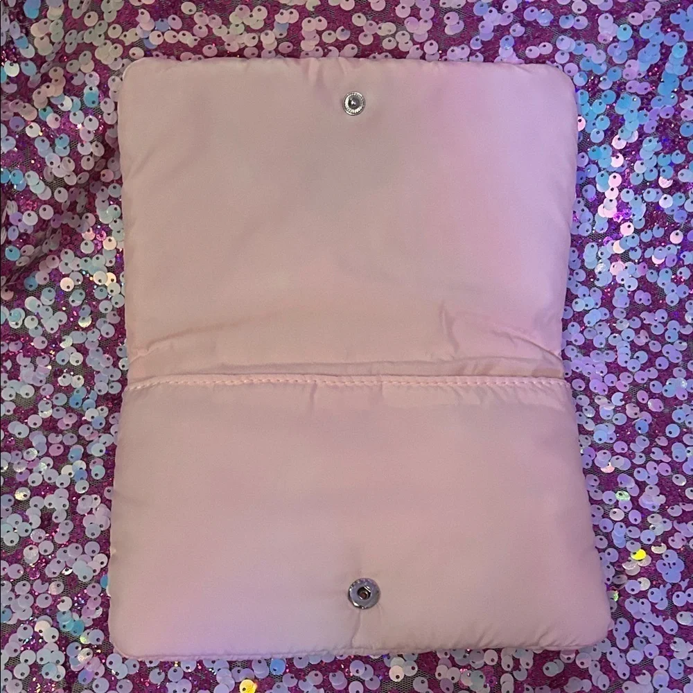 Pink Dior Clutch with Silver Accents